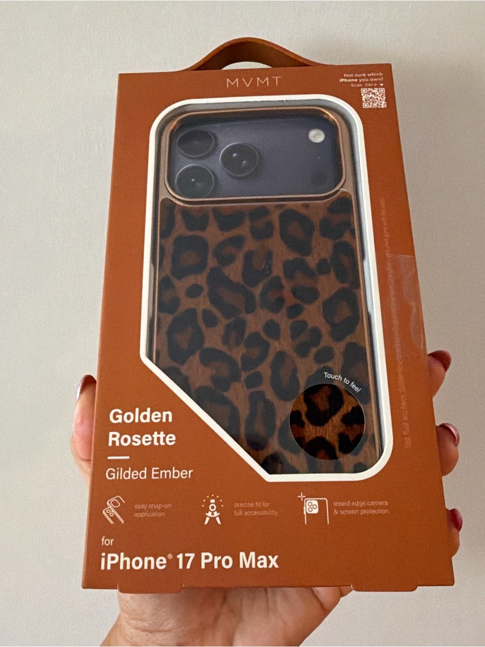 🐆MVMT~iPhone 17 Pro Max Case - Brown & Black